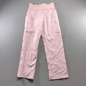 ReSurge Scrub Pants Womens Small Pink Cotton Stretch High Waist Medical Uniforms
